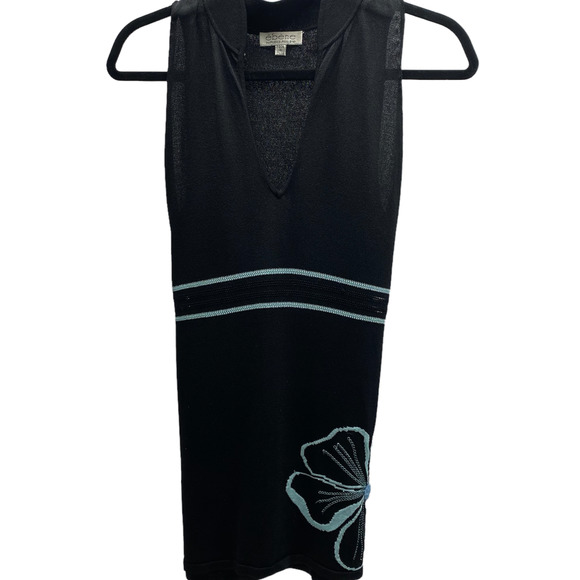 Ebene by Patrick Assuline Sleeveless V Neck Beaded Embroidered Crochet \ - Picture 1 of 12